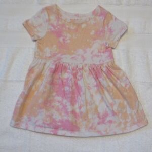 Cat & Jack Pink and Orange Tie-Dye Top